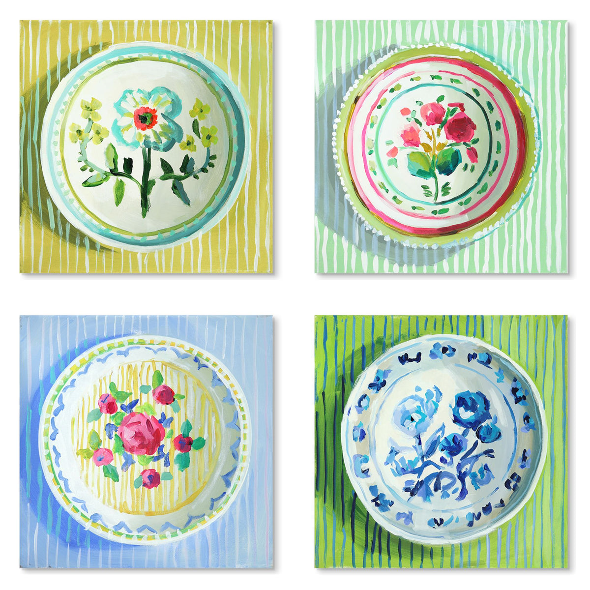 Ditsy Floral Prints (set of four)