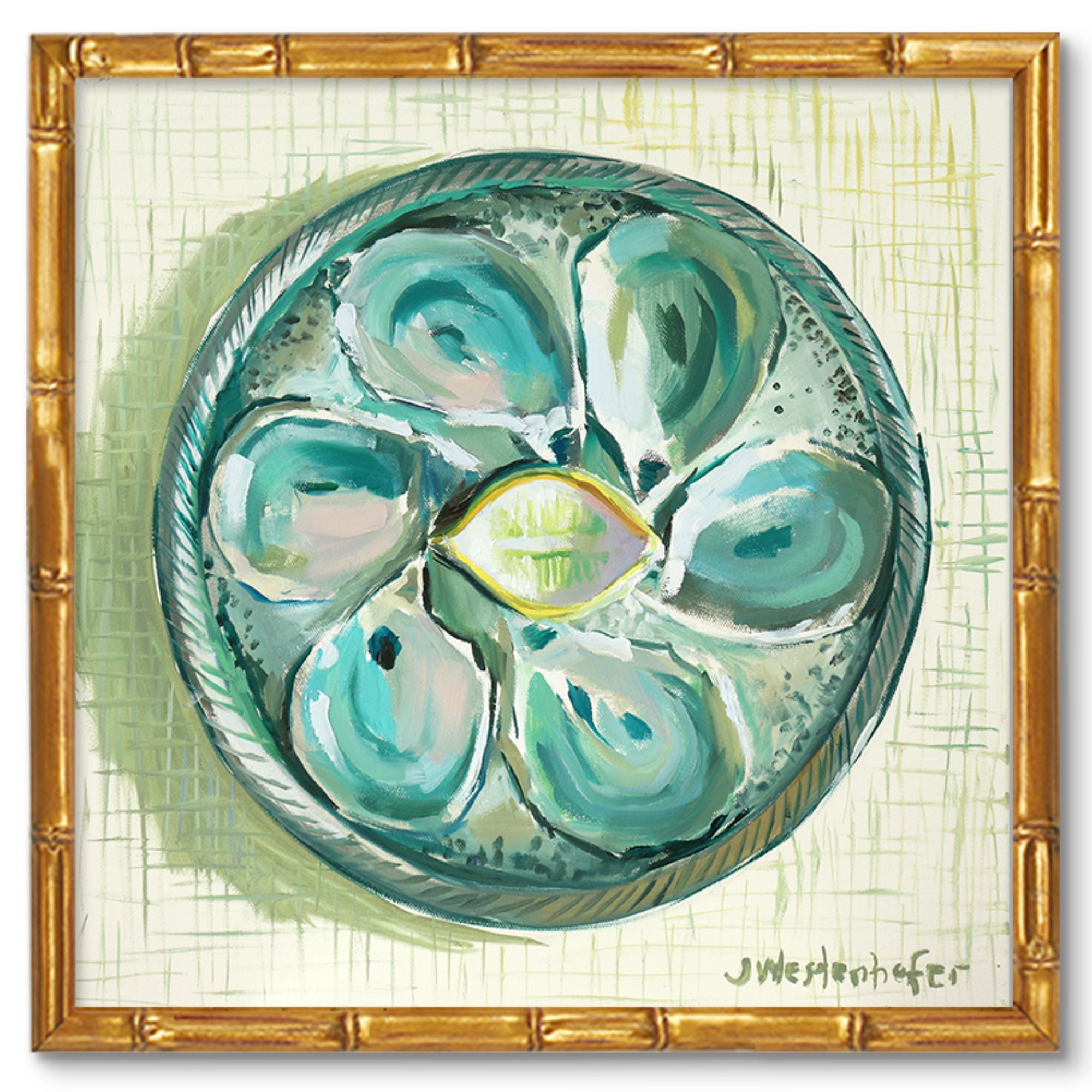 Vintage Oyster Plate Print