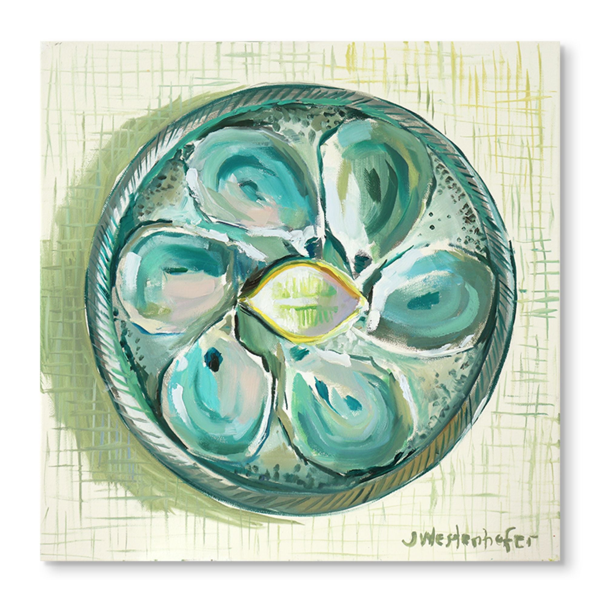Vintage Oyster Plate Print