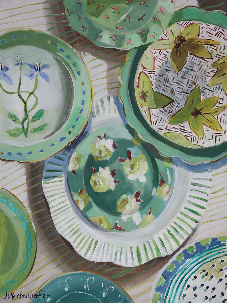 Green Plate Collage
