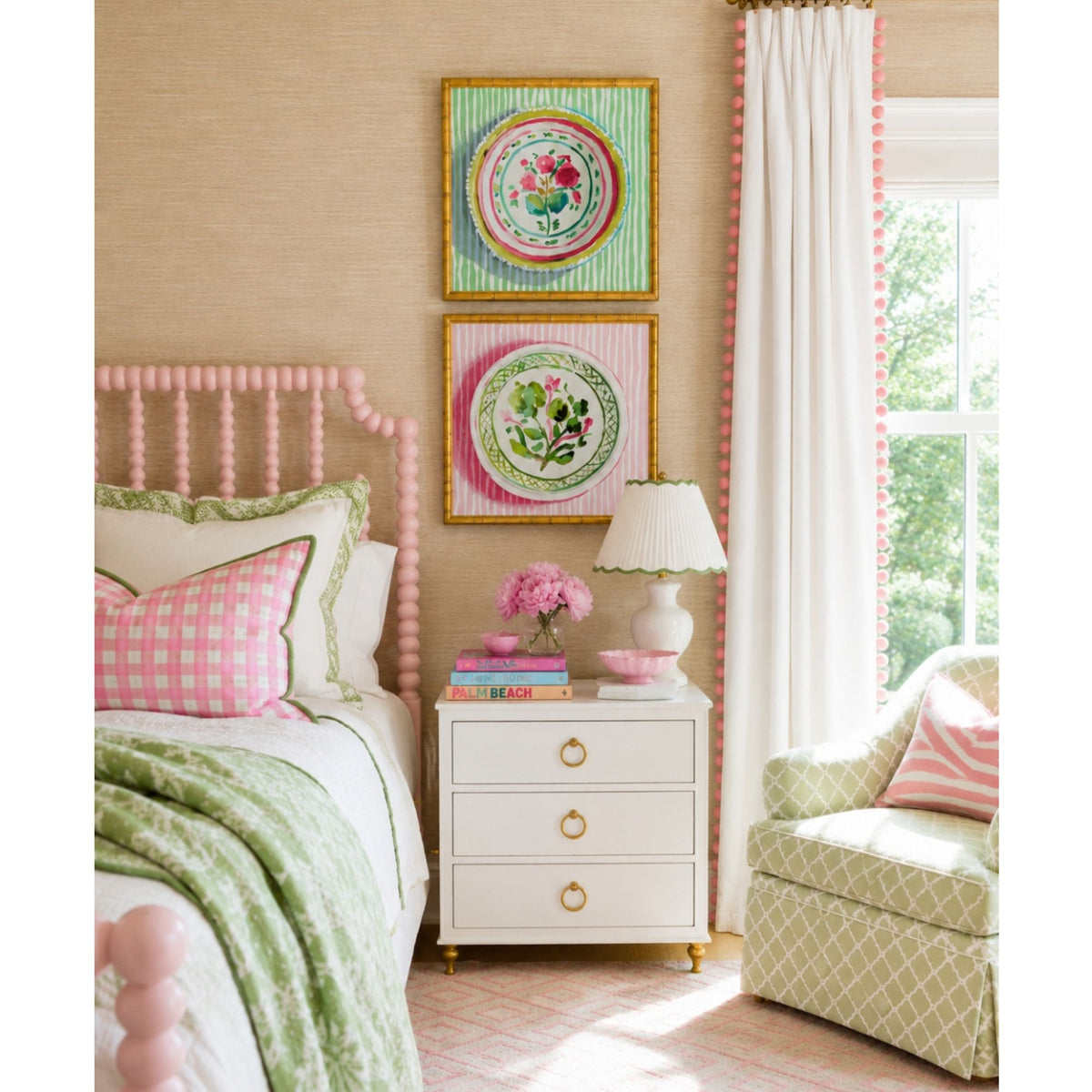 Preppy Plate Prints (set of two)
