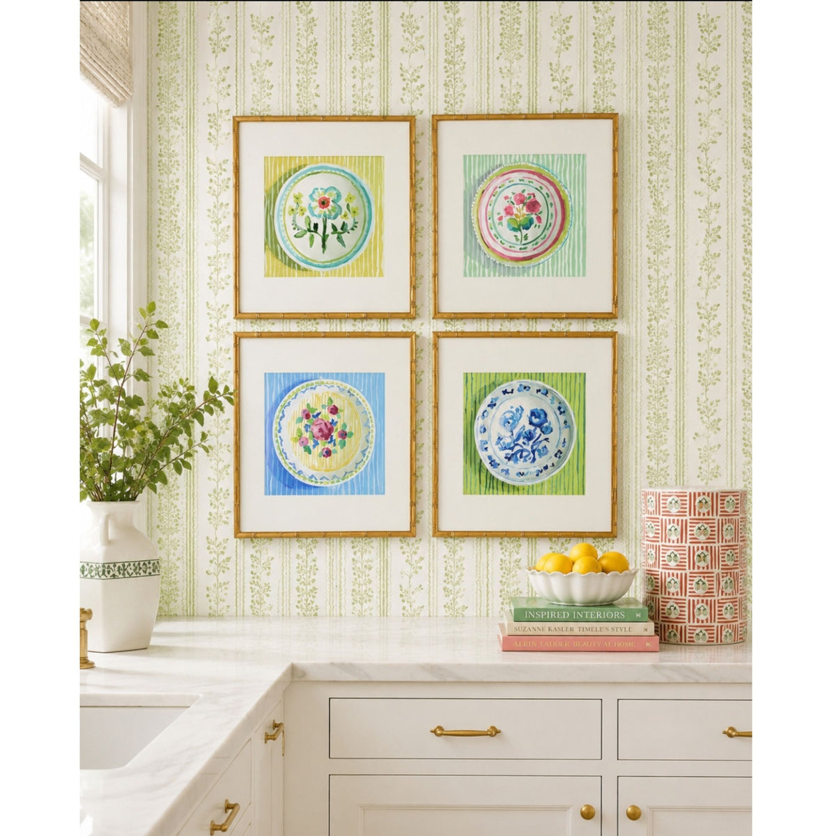 Ditsy Floral Prints (set of four)